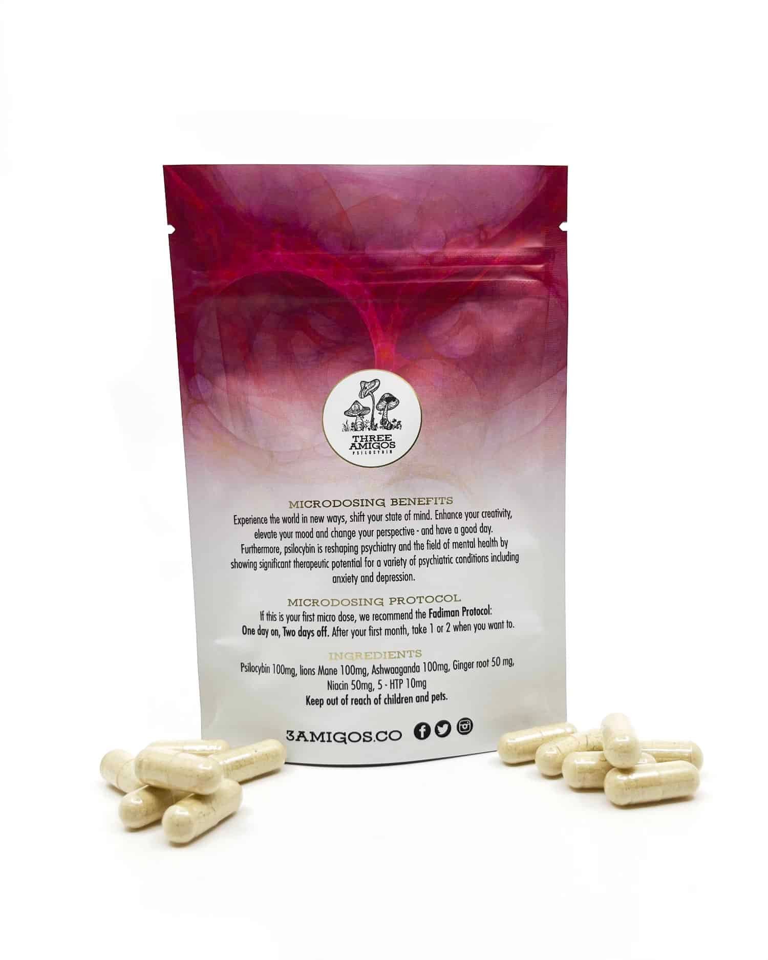 100mg Serenity Magic Mushroom Capsules for Anxiety Relief - Image 2