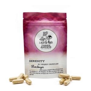 100mg Serenity Magic Mushroom Capsules for Anxiety Relief