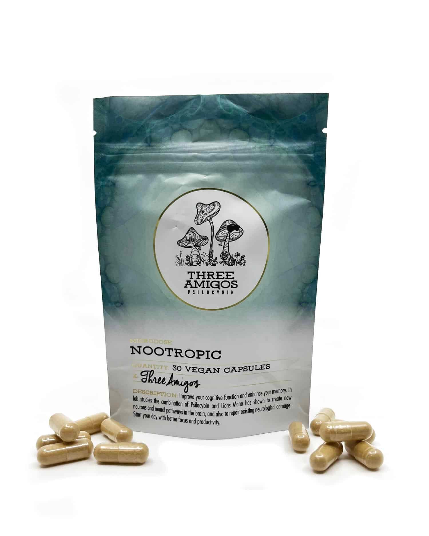 Enhance Your Mind: 100mg Nootropic Magic Mushroom Capsules
