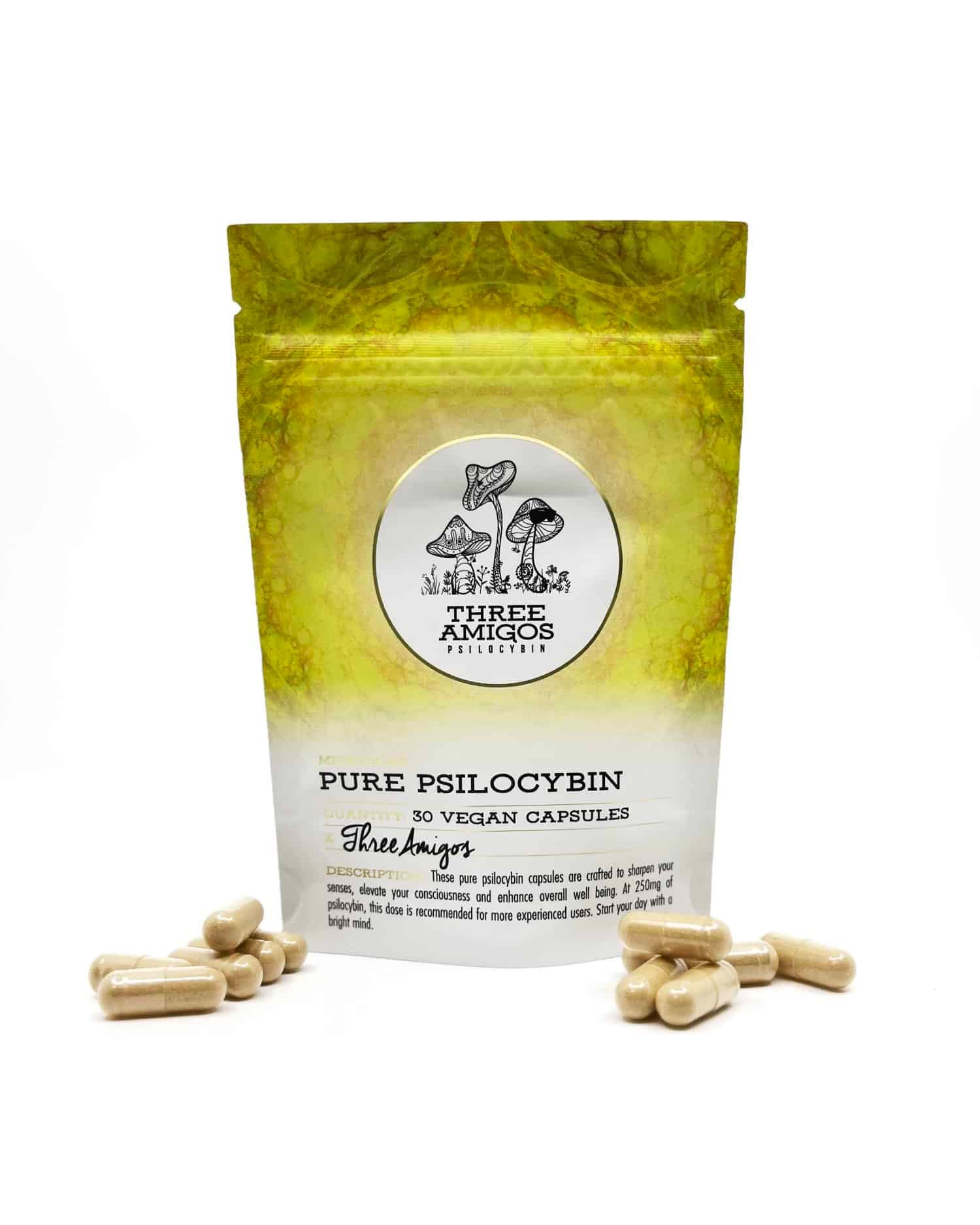 Pure Psilocybin 250mg: Magic Mushroom Capsules